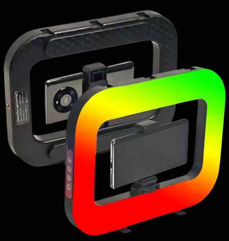 [U200 RGB] Aro de luz con soporte para celular